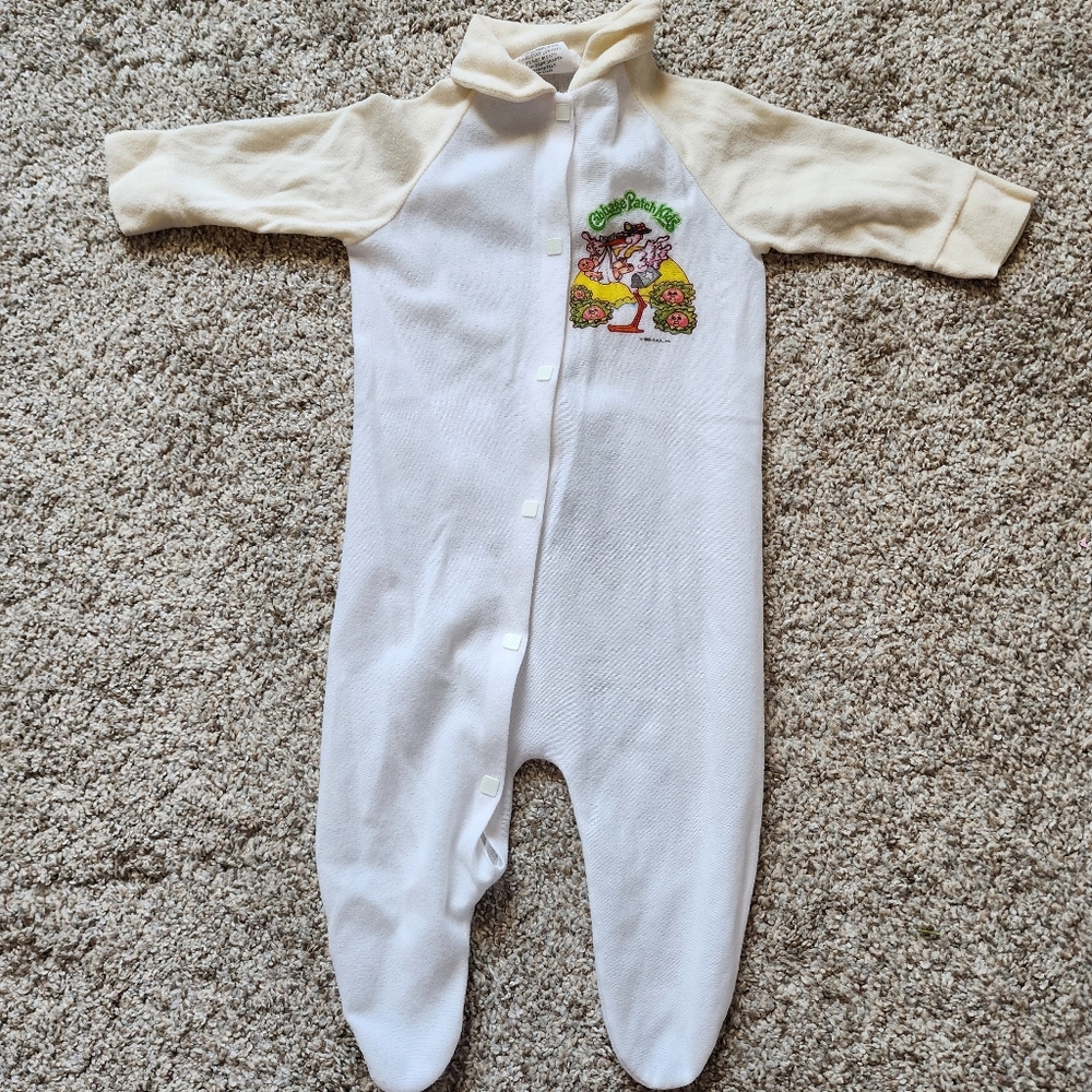 Vintage 1983 Cabbage Patch Kids One Pice Body Suit Baby